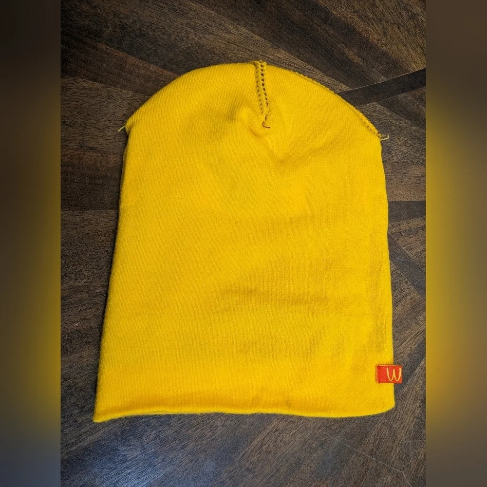 McDonald’s Birdie the Early Bird Knit Beanie Hat Brown Yellow Crew Exclusive